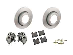 Vorderradbremssattel, Scheibe und Bremsbelagsatz. Porsche 356C 1963-65 - 90135196510, 90135196610, 90135196511, 90135196611, 90135140112, 91135293901, 91135293902