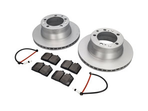 Pastiglie freno posteriori e pacchetto disco freno. Porsche 944 S2 3.0L 16V 1989-91 - 95135204105, 94461236502, 96435193903, 95135193908, 95135204102