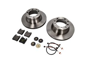REAR Brake Pads and Brake Disc Package. Porsche 964 C2 1989-91 SMALL CALIPER - 96435294903, 95135204102, 96461236501, 95135204105