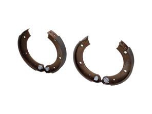 Handbrake shoes, SET OF 4. Porsche 911 1969-89 - 91135209710, PCG35209711 - 1663900110, 352911001