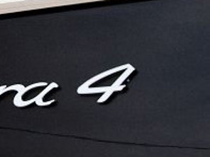 '4' - Chrome Rear Badge for Porsche 970 Panamera - 97055924103, 97055924104