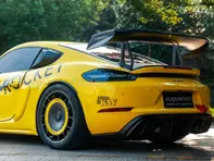 DRS-1 Schwanenhals-Heckspoiler und 3" Riser-Kit aus Kohlefaser. Porsche 718 Cayman GT4 - 9GT825871A, 9GT825871AA3G, 9GT827465D, 9GT827466D
