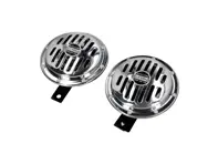 Claxonset, 12 Volt in Chroom Porsche 356 / 911 / 912 Set van 2 - 9001000, 64463511111, 64463511200, 64463511300, 64463511400