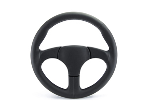 Sports Steering Wheel in BLACK Leather (without airbag). Porsche 944 / 968 - 968347084008YR