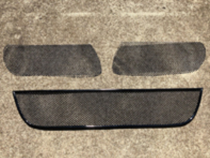 Ensemble complet de treillis métallique pour grille de pare-chocs avant. Porsche 997 Gen 1
