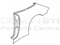 Panel 1/4 Trasero Targa Porsche 993 1994-98 - 99350390103GRV, 99350390203GRV