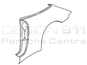 Panel 1/4 Trasero Targa Porsche 993 1994-98 - 99350390103GRV, 99350390203GRV
