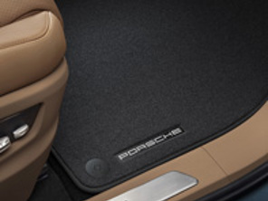Tappetini con bordo in nabuk. Porsche Cayenne (9YA) 2018>> RHD - Guida a destra - 9Y2863011OS5, 9Y2863011OU6, 9Y2863011, 9Y2863011OH7, 9Y2863011OS1