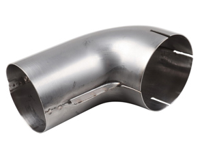 Raccord coudé pour échangeur de chaleur, en acier inoxydable. Porsche 911 1975-83 / 930 Turbo - 91121113100, 1623150100, 91121113101, 1623150200 - 1623150200, 1623150100
