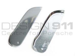 Tappi terminali del pannello della soglia laterale. Porsche 911 1974-77 'Alluminio Lucido' - PCG55994103