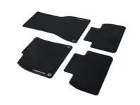 Fußmatten mit Nubuk-Einfassung, Schwarz. Porsche 95C (H2) Macan Electric LHD - Linkslenker - 95C864435BLK