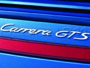 Insignia trasera 'CARRERA GTS', PLATA. Porsche 997.2 - 99755903706