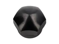 Écrou de cuvette de bras d'essuie-glace avant, NOIR. Porsche 911 / 914 - 90162834100