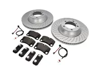 REAR Brake Pads and Brake Disc Package. Porsche 997 GT3 Zimmermann - 99735294701, 99735240501, 9973524050, 99735240601, 99735240602, 99735240502, 99635208602, 99761275402