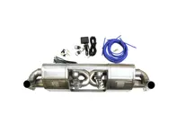 Silencieux avant DesignTek Échappement X-Pipe avec interrupteur valvetronic Porsche 991.1 - 115280-01, 99111133105, 99111133107, 99111133104, 99111133106