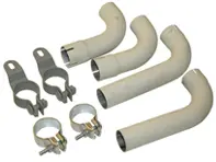 Kit de tuyau d'échappement et collier de serrage. Porsche 356B / 356C - 61611100660, 92.303, 92303, 1620701510 - 92.303, 1620701510