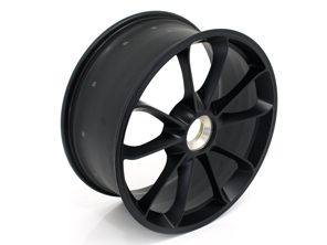 Front 20' GT3 alloy wheel, in Matt black. Porsche 991.2 GT2 - 99136216883JE1, 99136216883, 99136216282JE1, 99136216282