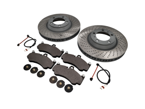 Paquete de pastillas de freno y discos de freno DELANTEROS. Porsche 996 GT3 2003>> OE - 9975140990, 99735141090, 99635194800, 99761267700, 99635208602