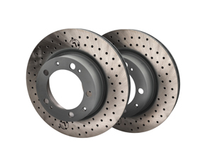 Disco freno anteriore forato (COPPIA). Porsche 944S2 / 944 Turbo / 968 - 95135104102, 95135104103, 95135104101 - 951 351 041 03 rd