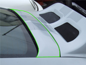 Afdekpaneel voor 3e remlicht voor Porsche 997-modellen - 99750434505GRV, 99750434501GRV