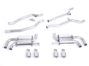 Sistema di scarico sportivo Milltek non risonante (più rumoroso) in stile Cup. Porsche 958 Cayenne Turbo 4.8L V8 2010-14 - 95811302450, 95811302451, 958113024BX, 95811302452, 95811302453, 958113030X, 958113030BX, 95811302454, 958113030CX, 95811302350, 95811302351, 958113023CX, 95811302352, 958113029BX, 95811302353, 958113029X, 95811302354, 958113029CX, 95811191020, 95811191021, 95811191022 - SSXPO110