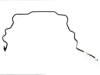 Headlight washer pipe, Right. Porsche 996 2001>> - 99662813601, 99662813500