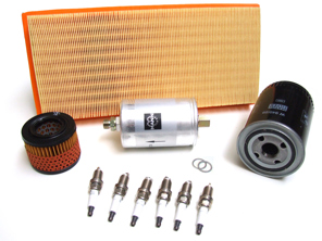 Kit d'entretien pour Porsche 911 1981-83 204bhp Petit kit d'huile, filtres à air, bougies d'allumage, etc. - 93010776403, 92811014705, 91111018502, 93011340100, 90012311830, 99917016290, 00004400204