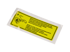 Adesivo per la ricarica del sistema di raffreddamento. Porsche 924 / 924S / 944 - 94400612100 - PAK4E2