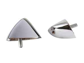 Kit de fixation pour catadioptre arrière, chromé. Porsche 356B / 356C - 64473150705, 64473150805 - 1696002410, EQ960010