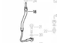 Linea di ingresso dell'olio. Porsche 356 - PCG07818, 53907818