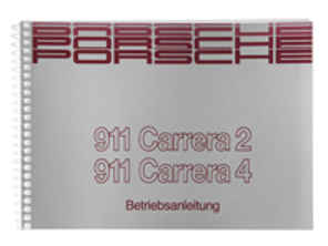 Driver’s manual for Porsche 911 (964) Carrera 2/4, MY 90, in English - WKD96452091