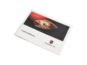 Handbuch für Garantie und Wartung, ENGLISCH. Porsche 986 Boxster / 996 Carrera 1998-04 - WKD90002000