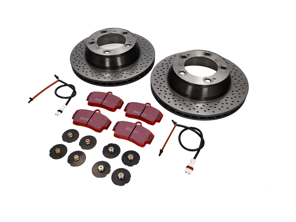 Pack Disques de Frein avec Plaquettes Sport EBC Porsche 997 C2 3.6L - DP31208C, 99635240104BRE, 99635240104, 99661236501, 99635208600, 99635208602