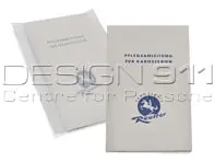 Note sur l'entretien en ALLEMAND. Porsche 356 Knickscheibe/Pré A (1950 à 1955) - PCG475510