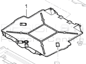 Sottoscocca anteriore 4WD. Porsche 996 C4 / C4S / Turbo / GT2 - 99650452701, PAF00320700