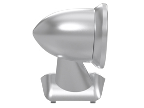Aluminium-Kugelspiegel - Flaggenhalterung, in Satinsilber. Porsche 911 1975-1988 - 91173101310, 91173101410, 96473190101, 96473190100, 90173111100 - BulletDriveSilver_FLAG, BulletPairSilver_FLAG