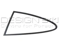 Cadre de fenêtre 1/4 noir, GAUCHE. Porsche 911 74-77 Coupé - 90154301628, 90154301528