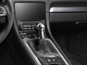 Levier de vitesses en Alcantara noir. Porsche 718 Boxster / Caïman - 982711141BT2W0, 982711141N2W0