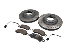 Kit pastiglie e dischi freno anteriori. Porsche 992.1 C2 / C4 2019-24 - 992698151G, 992615301, 992615302, 9P1907253
