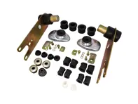 Kit de reconstruction de suspension utilisant des bagues Shore standard. Porsche 911 turbo 1975 - 1976 - 91134101800, 91134379203, 90133105900, 91133379302, 91133379305, 93034190100, 93034190200, 90133300301, 90133300309, 91133352100, 90134378200, 91150193300, 91150193400, 99952310301, 90006706302, 90006706303