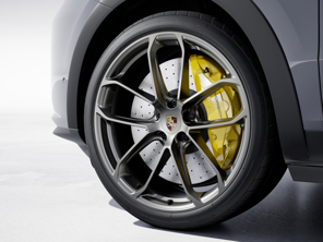 Jante arrière en alliage GT Design de 22 pouces, couleur Platine satiné mat. Porsche 9YA / 9YB Cayenne - 9Y3601025APOB5, 9Y3601025BAOB5