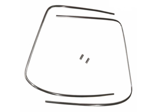 Front screen chrome  moulding trim kit genuine. Porsche 911 1965 to 1983 - 64454192106, 90154191220, 90154191120