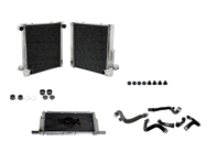 Radiatore in alluminio per liquido refrigerante e tubi flessibili SET DI 3. Porsche 981 Boxster / 981 Cayman / 991.1 - 99110613103, 99110613203, 99110613702, 99110613701, 9P1121253 - 7067, 7066