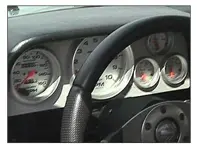 Rennline Aluminium-Armaturenbrett (Autometer-Anzeigen). Porsche 914 - DA68