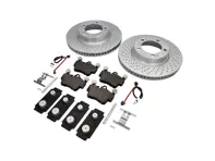 FRONT Brake Pads and Brake Disc Package. Porsche 997 C2 Zimmermann - 99635140501, 99635140601, 99761275601, 99761275901, 99635108802, 95535296000, 99735193907