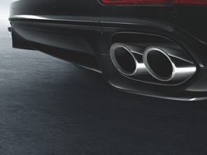 Sports tailpipe, in Silver. Porsche 958 Cayenne 2015>> - 95804420018