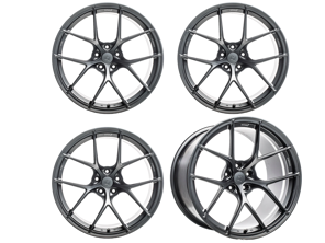 Titan 7 Forged T-S5 Split 5 Spoke Alloy Wheel Set 20" Satin Titanium. Porsche 991 - TS502090044513071ST, TS502011060513071ST
