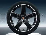 21' Cayenne Sport Classic Schwarz Alufelgen & Reifen Original Porsche - 95804460253, 95804460254, 95804460213, 95804460214
