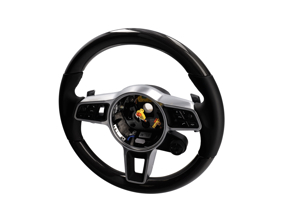 Sterzo sportivo multifunzione in carbonio. Porsche 971 Panamera Ibrida 2017>> - 971044405, 971044405A34, 971044405OE5, 9710444059J9, 971044405OK6, 9710444058U7