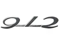 Insignia trasera cromada '912'. Porsche 912 65-69 - 90255930523